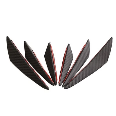 6 PCS Becquet Universel Voiture Aileron Protecteur De Pare-chocs - Photo 1/4