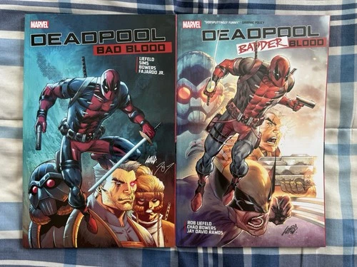 Deadpool Bad Blood & Badder Blood TPB set NEW UNREAD Rob Liefeld Marvel Comics