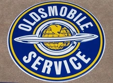 OLDSMOBILE Service 12" Tin Sign Hurst Olds 442 W30 Rocket