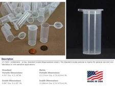 Stash Container Flip-Top Airtight, Waterproof Lab Quality Specimen Container