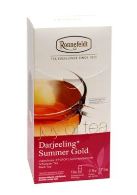 Ronnefeldt Tee Darjeeling Summer Gold - Teebeutel - ganzes Blatt - 10er Packung