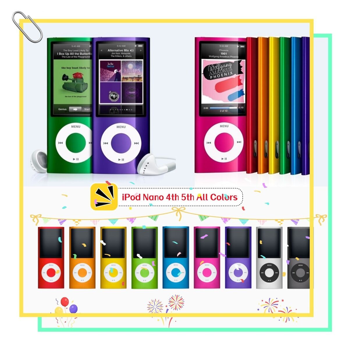Apple iPod Nano 4th 5th Generation(8GB 16GB)Replaced New Apple iPod Nano 4th 5th Generation(8GB 16GB)Replaced New