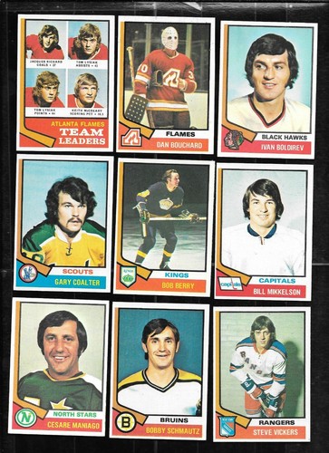 1974-75 TOPPS 74-75 NHL HOCKEY CARD 1-132 + ERROR SEE LIST - Picture 39 of 218