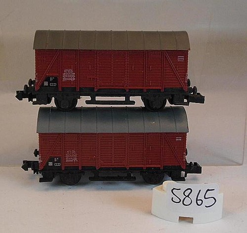 Arnold Rapido Spur N 1/160 Zugset 2 Stück gedeckter Güterwagen 2-achsig #5865 | Zustand: Gebraucht