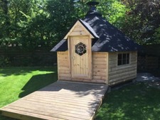 9.2m2 Grill cabin / BBQ / garden / Grillkota / Log cabin / Gazebo / Hobit Hut