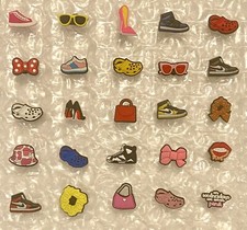 25pc Fashion Inspired Shoe Charms Accessories for Croc Clog Sandal Decoration