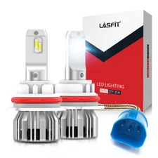 LASFIT 9007 HB5 LED Headlight Kit Bulbs High Low Beam 6000K White Bright 5000LM