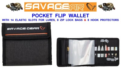 71869 Savage Gear Flip Wallet Raubtier Köder Geldbörse für ISP Spoons Spinner Jigs