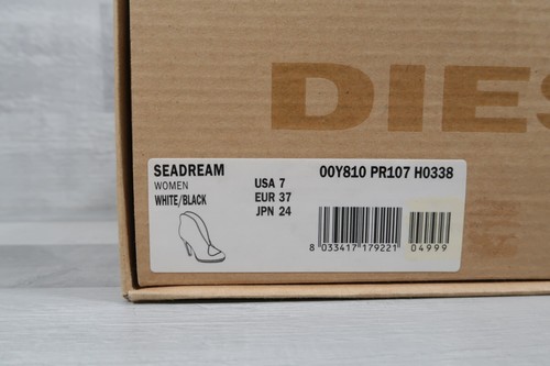 Botas de cuero blancas Diesel Seadream al tobillo Stiletto para mujer UK 5 EU 37 - Imagen 10 de 11