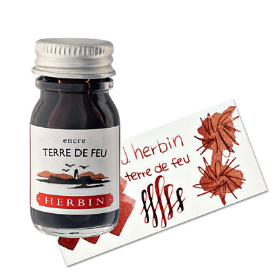 J. Herbin Bottled Fountain Pen Ink-Terre de Feu (Land of Fire) - 10ml - H115-47