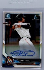2018 Bowman Chrome #BCPA-CT Chris Torres Prospects Autographs
