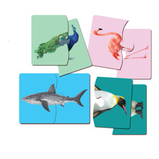 Two-Piece Puzzles - Educational Toy for Toddlers, Problem Solving, Hand-Eye