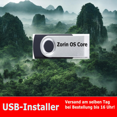 Zorin OS Linux 17.3 Betriebssystem auf  USB Live  Stick
