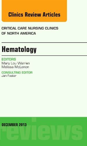 Hematology, An Issue of Critical Care Nursing C, McLenon.= - Imagen 1 de 1
