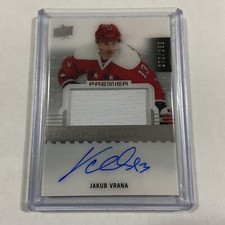 16-17 Upper Deck Premier Jakub Vrana rpa 272/299