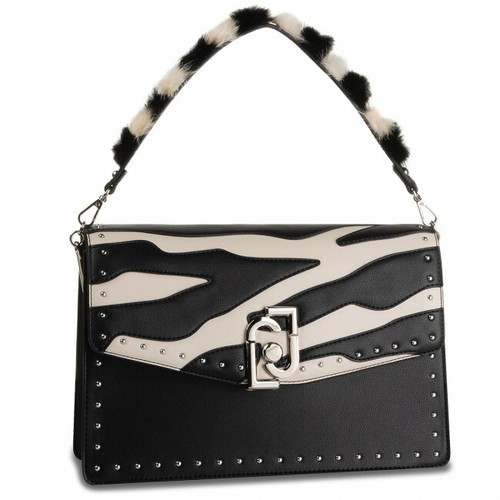 BORSA LIU JO TRACOLLA GRANDE A69036 CARTELLA CROSSBODY BAG M BIANCO NERO  ZEBRA | eBay