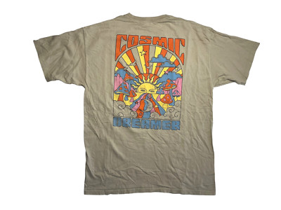 CALL YOUR MOTHER Brown/Colorful COSMIC DREAMER T-SHIRT Summer Skate Surf Men XL