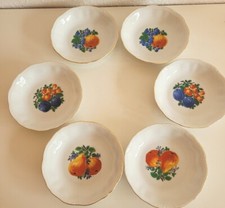 Porzellan  C.T. Altwasser Germany 6 Obstteller Schlesien D 13 cm
