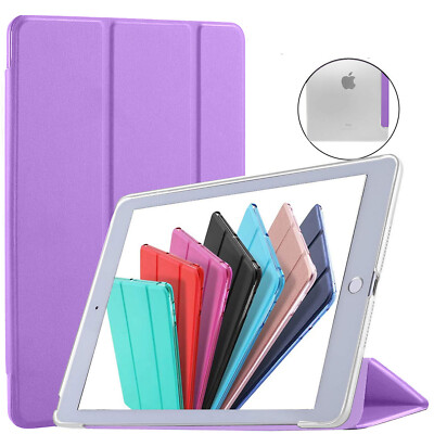 iPad 10.2'' 9th 8th 7th Gen 10.9 Pro 9.7 11 10.5 Auto Sleep/Wake PC Cover Purple