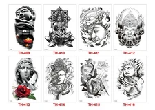 8 X Man Tattoo Sticker Temporary Waterproof Tattoo Body Arm Stickers  US 