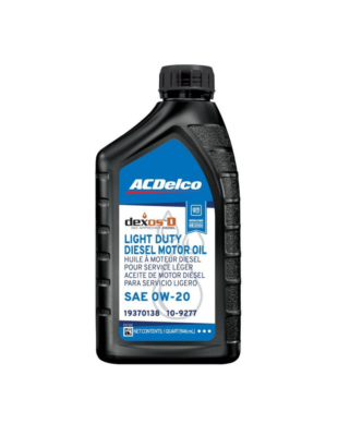 ACDelco 109277 0W-20 dexosD Full Synthetic Light Duty Diesel