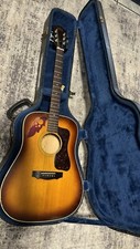 Guild G37 1975 Sunburst Acoustic  With Original Case! And Passive Piezo Pickups