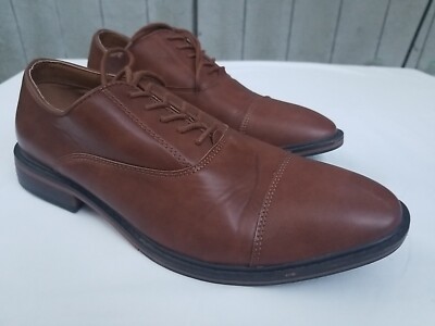 10.5 Size Brown Dress Shoes Vintage Brown Leather Oxfords by Stacy Adams, Men main image 2