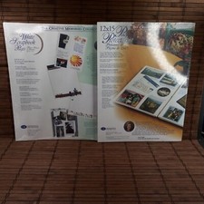 Creative Memories Lot 12x15 White Refill Scrapbook Pages  Protectors 15 Sheets