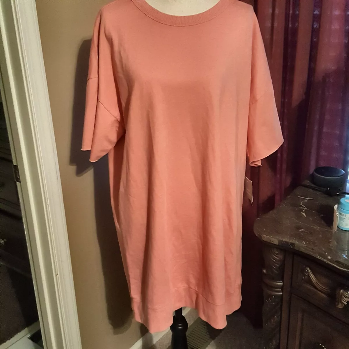 NWT SIMPLE PLEASURES SLEEPSHIRT SHORT SLEEVE GOWN PAJAMAS SZ XL 34