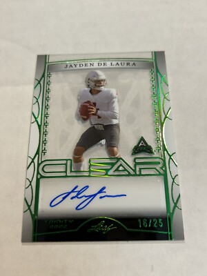 2022 LEAF TRINITY CLEAR JAYDEN DE LAURA 16/25 AUTO SP