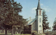 Postcard IA: St. Anthony's Chapel, Festina, Iowa, 1950's, Unposted