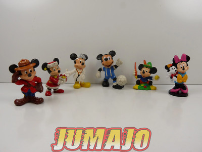 FIG22 lot 6 figurines PVC COMICS SPAIN/DISNEY BULLY 6cm : Mickey football, peint