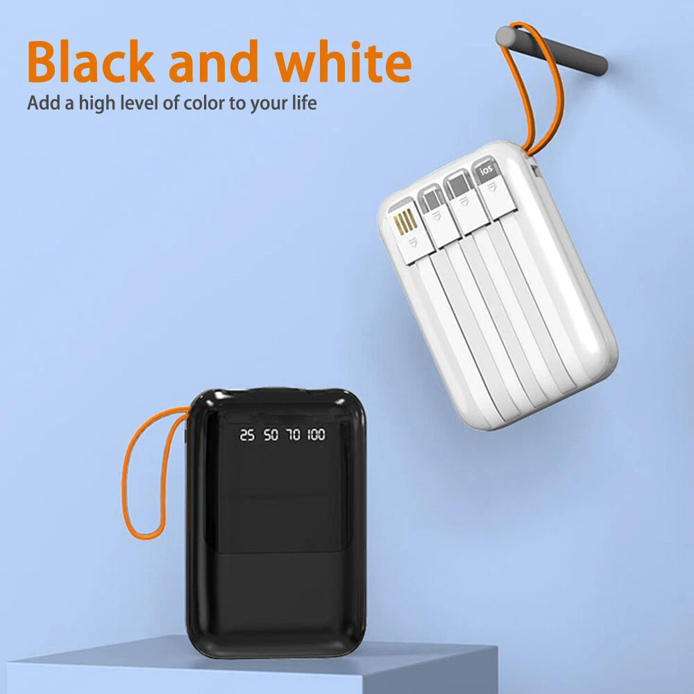 3*18650 DIY Power Bank Case with LED Display & Charging Cable  