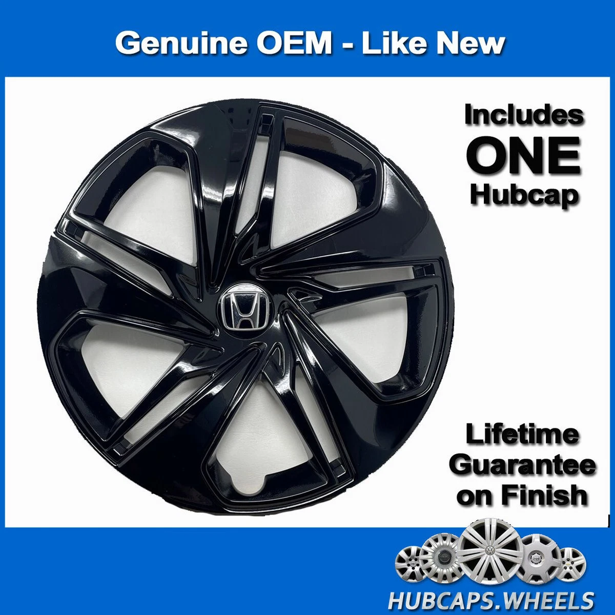 2016 honda outlet civic black hubcaps