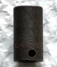 SK TOOLS USA 45318, 3/8" DRIVE, 9/16" IMPACT SOCKET, 1.4" MID-DEEP, 6 POINT.