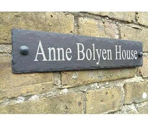 Custom Aluminium ~ Oak Wood ~ Slate House Signs 28m x 7cm ~ by Master Craftsmen. - image 4 of 4