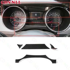 For Ford Mustang 2015-23 ABS Carbon Fiber Central Console Dashboard Panel Strip