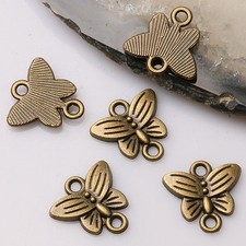62pcs antiqued bronze color butterfly connector for jewerly making EF2884