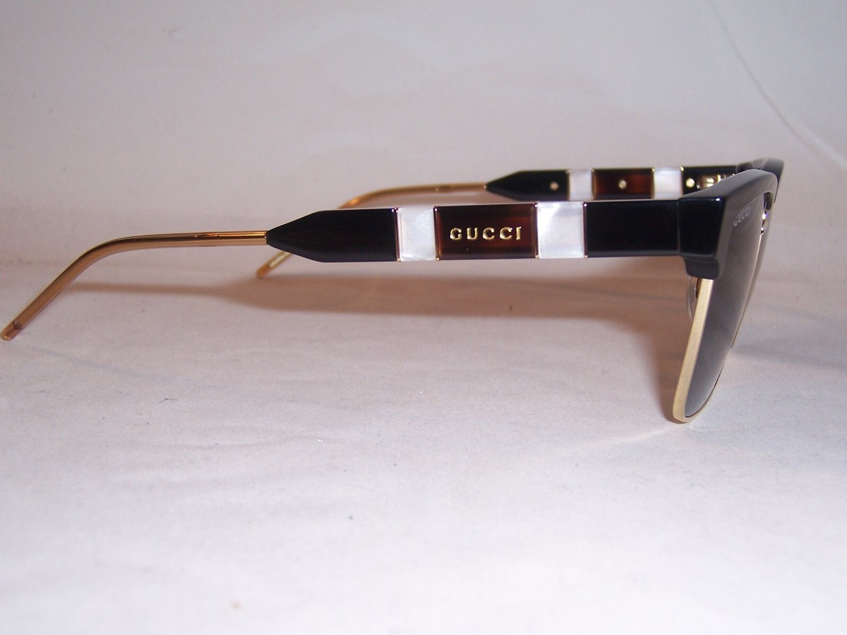 NEW GUCCI SUNGLASSES GG 0603S 001 BLACK/GRAY 56MM AUTHENTIC 0603
