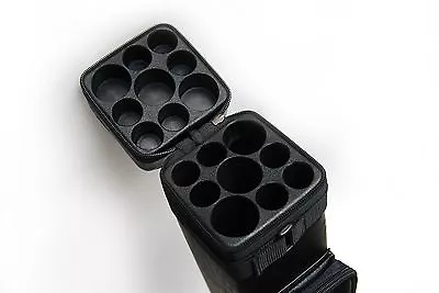 3x6 Hard Tube Billiard Case 3Butts 6Shafts Carry Pool Cue Stick Case - Cue Case
