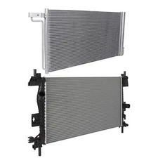 Radiator & AC Condenser Cooling Kit For 2015-18 Ford Focus 2.0 L4 1999CC 4-Door