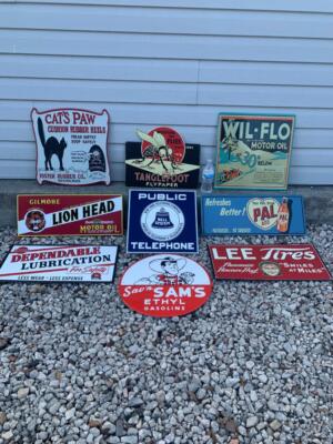 Antique Vintage Old Style Metal Signs Gas Oil Soda Mix/Match 10 | eBay
