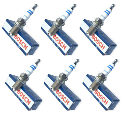 6PC for BMW Spark Plugs Bosch OEM Platinum+4 Factory High Power Set E39/E46-M54