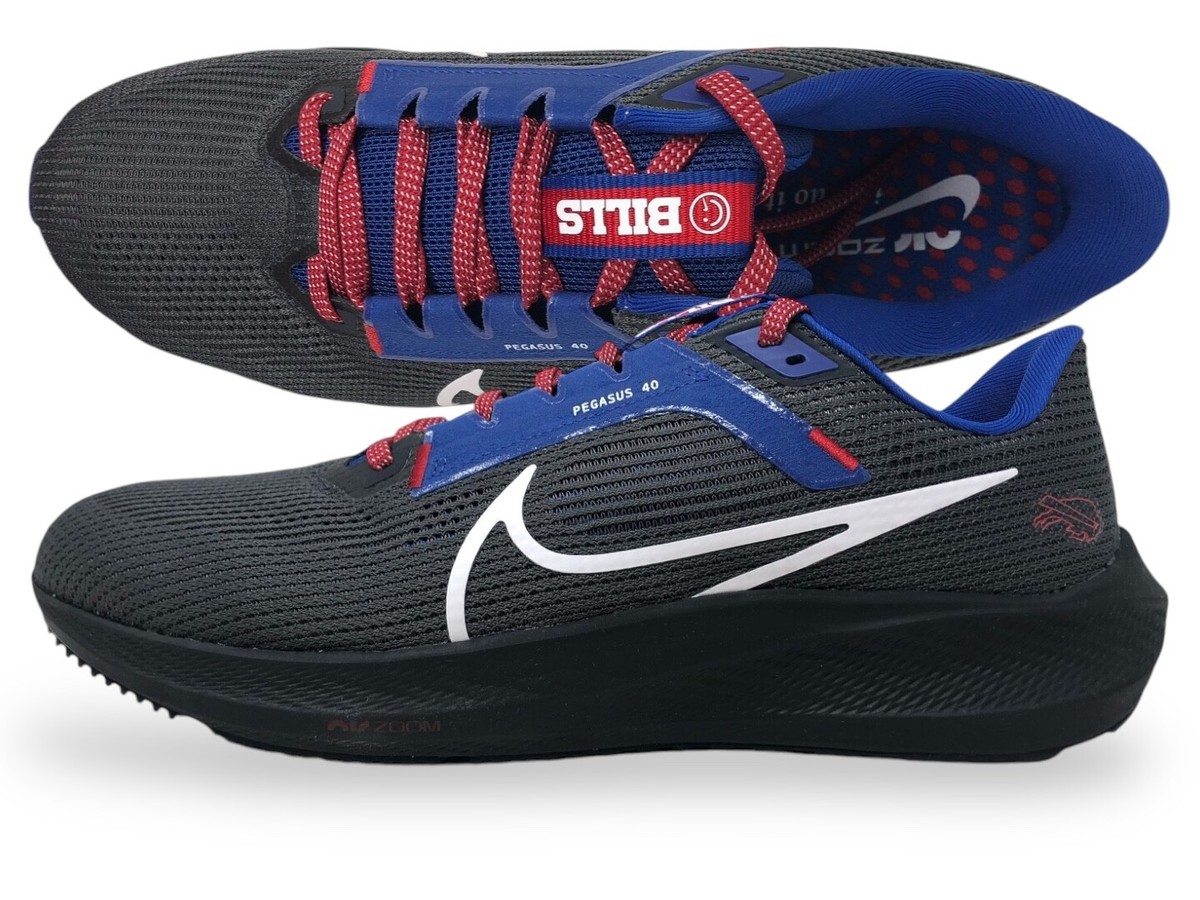 Nike Zoom Pegasus 40 Buffalo Bills NFL Mens Shoes Anthracite Blue DZ5976  001 NEW