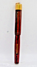 Pluma superior anillo grano madera Greishaber vintage-flexible mediana-restaurada