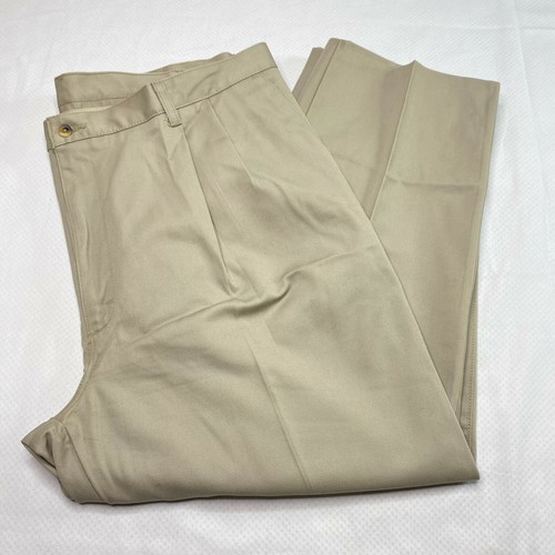 27 Khaki Chino Pleated Straight Leg 