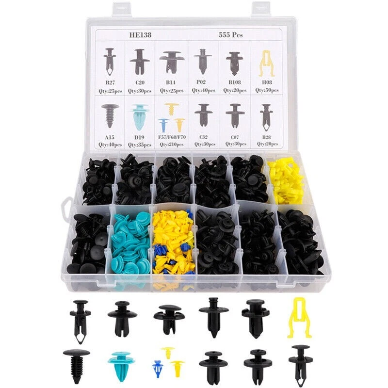 555PCS Car Retaining Clips Interior Exterior Body Fastening Screw for Mitsubishi - image 2 of 4