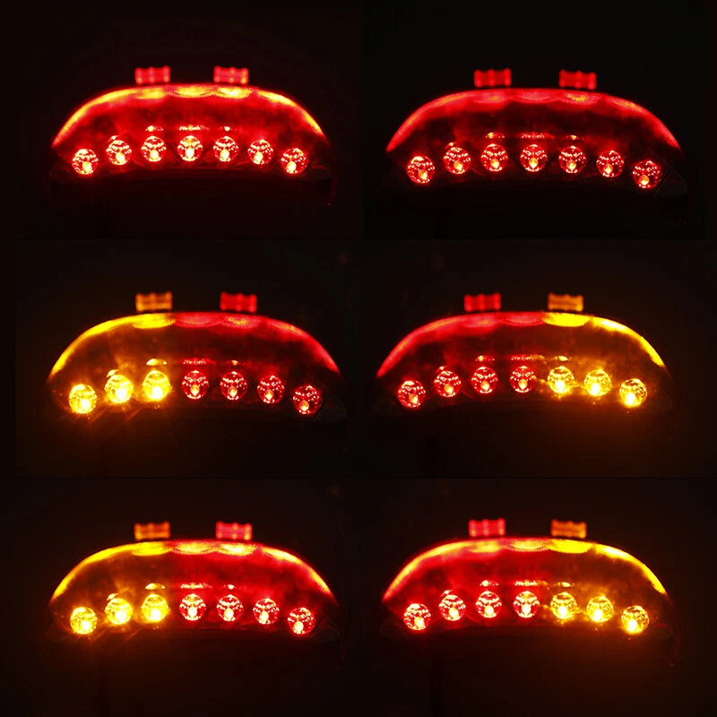 LED Tail Light Turn Signals Fit For Honda CBR1000RR 2004-2007 CBR600RR 2003-06 - Image 3 of 4