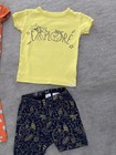 Baby Gap boy pj  sleepwear  2 piece set hippo, shark, ￼ palm tree  size 2T — photo 2