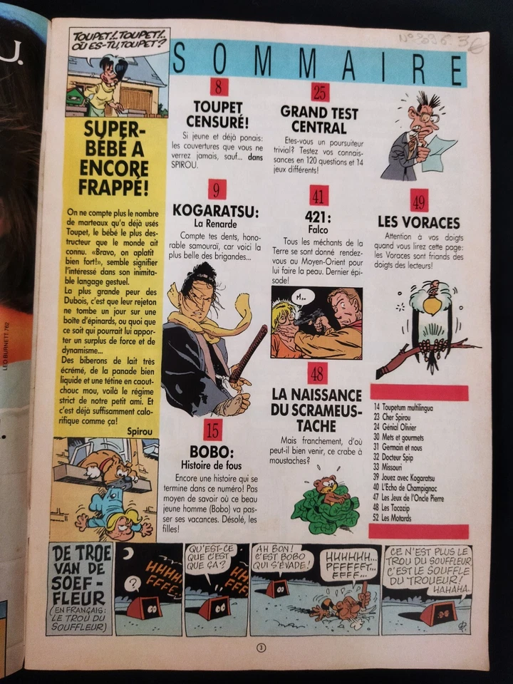 Spirou: Lâchez The Tan ! No 2633 Good Condition - Image 2 of 4